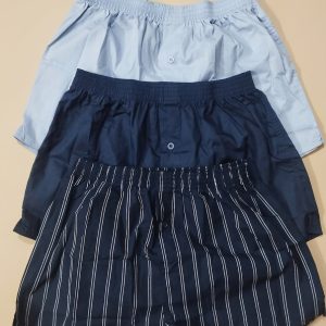 Men’s Cotton Boxer Shorts – 3-Piece Combo Pack